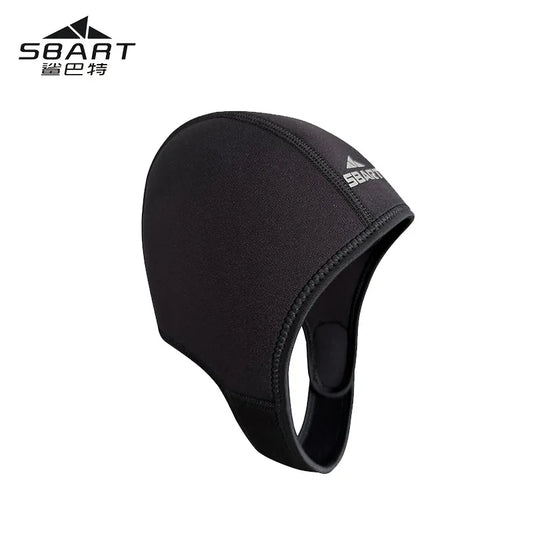 Diving Hood, 2.5mm Neoprene Thermal Diving Cap, Stretchable Surfing Swimming Cap With Chin Strap for Adult/Kids