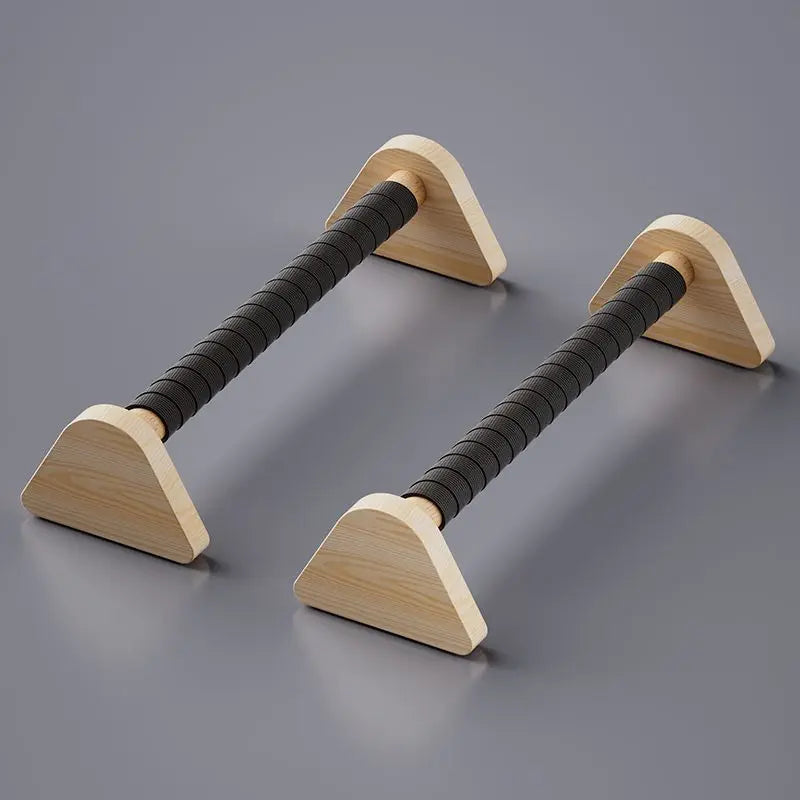 Solid Wood Russian Stand Push Up Wooden Stand Indoor Exercise Strength Training Home Upper Limb Fitness