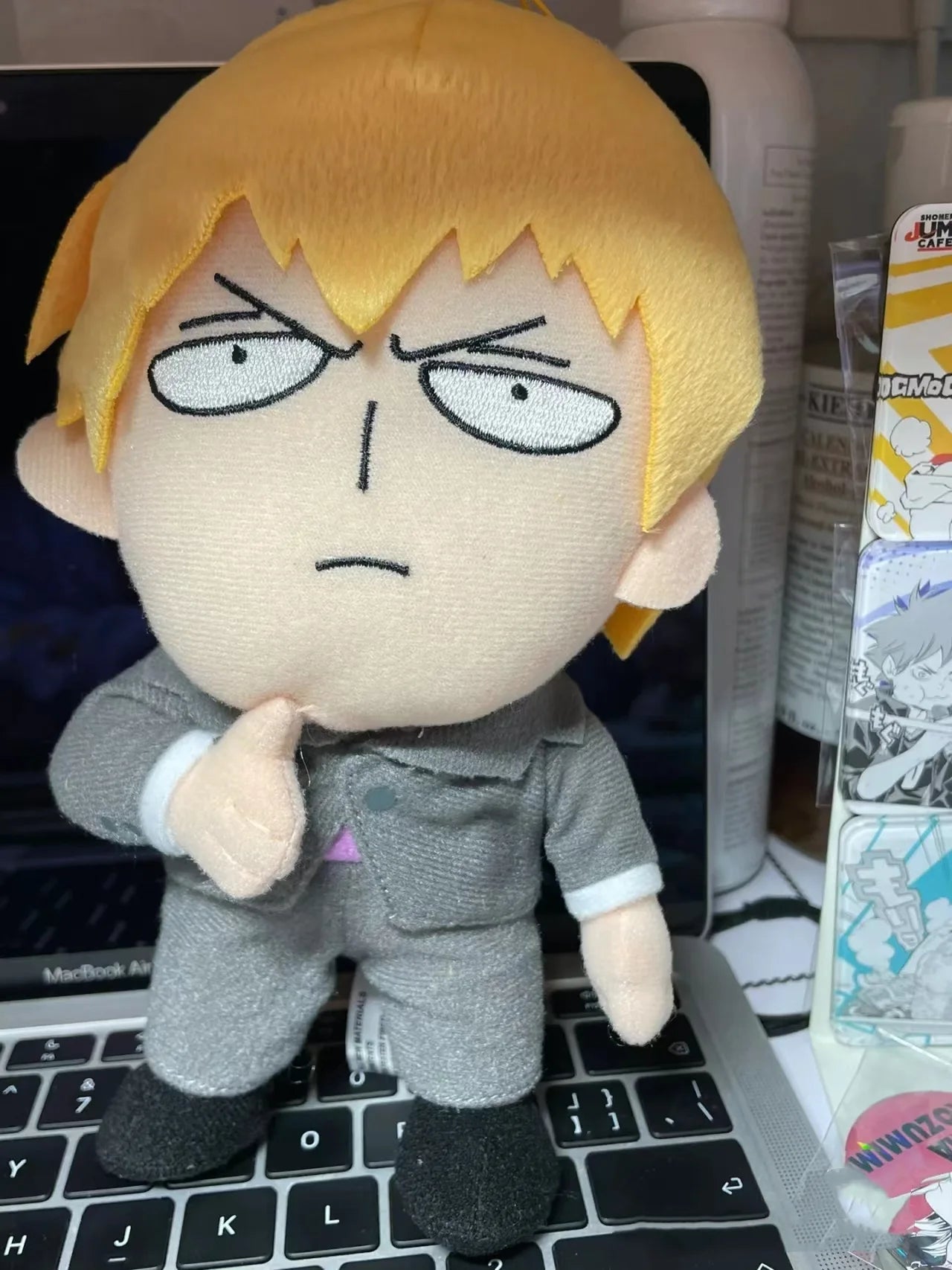 Mob Psycho 100 Cute Ryoga Shirota Plush Doll Cartoon Creative Bed Ornaments Shigeo Kageyama Holiday Gift Anime Periphery