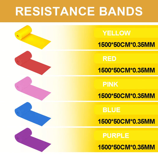 Resistance Bands for Working Out,Free Elastic and Exercise Bands Set for Suitable for Rehab, Yoga, Pilates, Gym, Home Exercise
