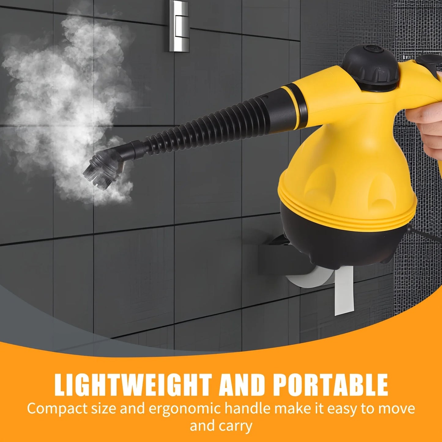 Handheld Steam Cleaner Portable High Temperature Pressurized Steam Cleaning Machine For Kitchen Sofa Bathroom Car Window