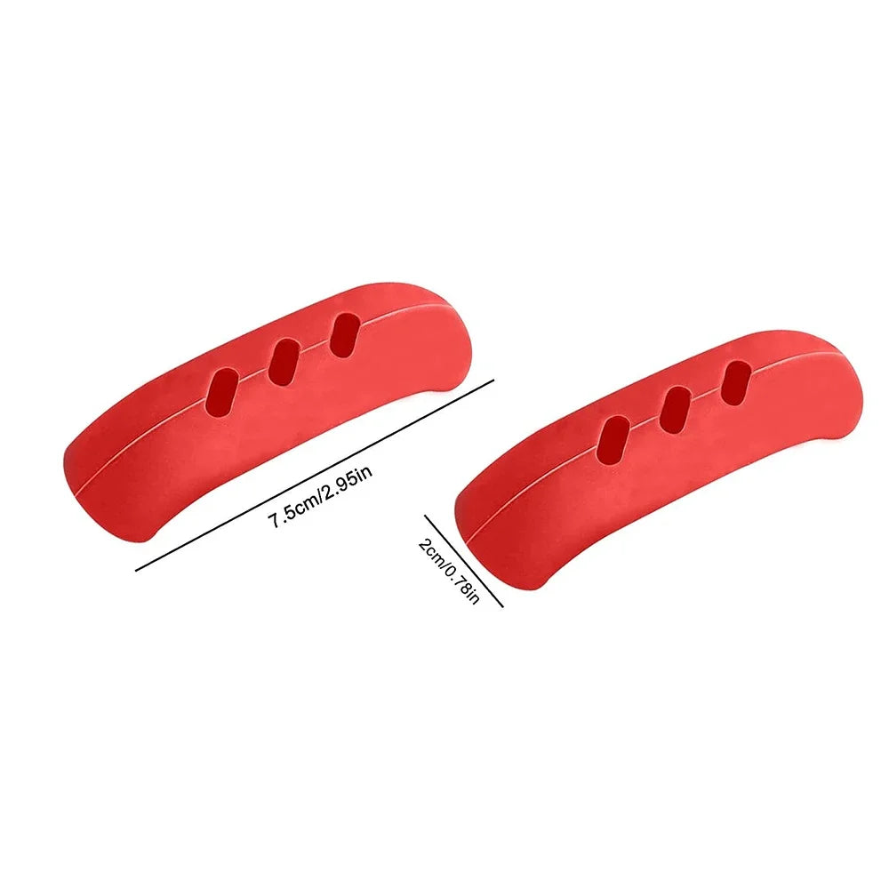 2Pcs Silicone Heat Resistant Pot Handle Anti Scalding Non-slip Oven Pans Bowl Cookware Handles Clamp Kitchen Gadgets Holders