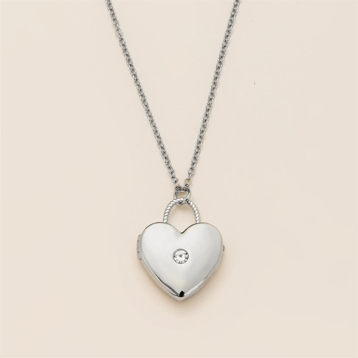 Valentine's Day Love Box Pendant Necklace Three Dimensional Opening Peach Heart Pendant Clavicle Chain Gold Plated