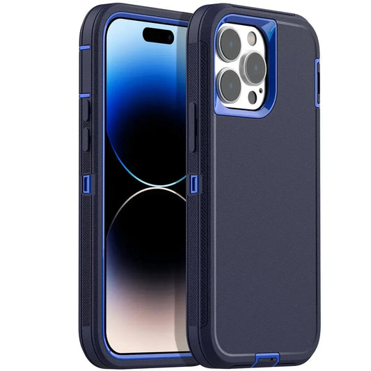 3 IN 1 Heavy Duty Armor Shockproof Dust-Proof Case For iPhone 15 14 13 12 11 16Pro MAX MINI XSMAX XR X XS SE 6 7 8 PLUS Cover