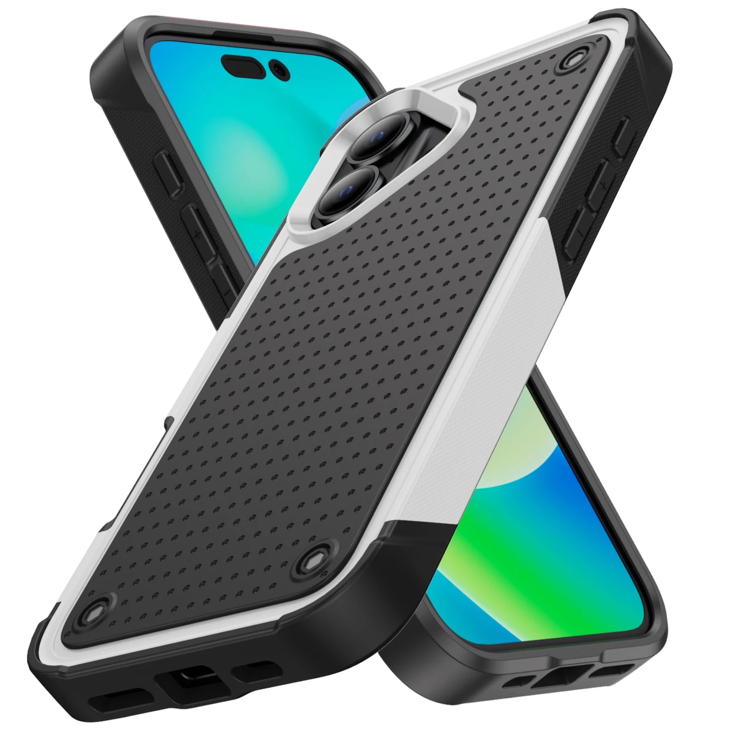 Rugged Cover Case for Iphone 17 Pro Max Air 16 15 Plus 13 14 Pro Max Iphone16 Iphone17 Iphone15 Shockproof Hard Back Cover