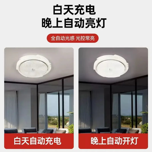 Solar lights Indoor Home Top Ceiling House Outdoor Garden pandent light Panel Lamp Fixture For Corridor Garden Living Room