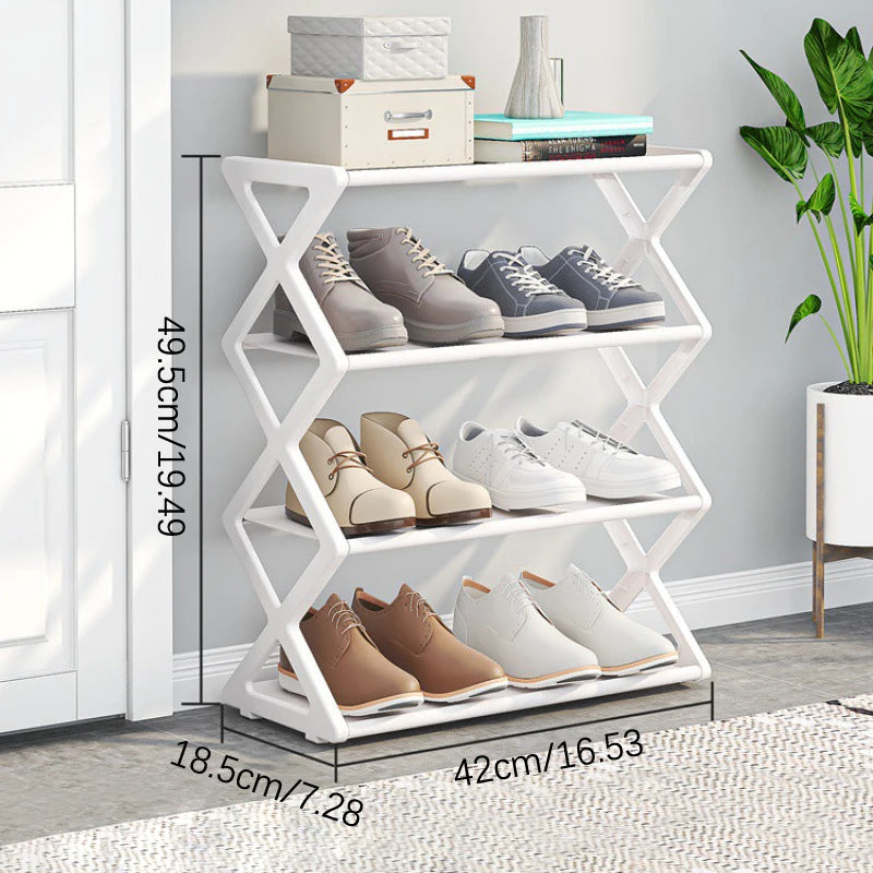 Shoe Organizer Shelf Multi-layer Plastic Foldable And Detachable Shoe Rack Saves Family Space Shoe Rack For Home Organization
