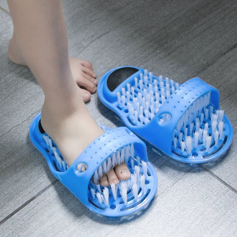 Shower Foot Scrubber Simple Feet Cleaner Exfoliating Easy Feet Cleaning Brush Feet Washer Foot Shower Massager Slippers Unisex