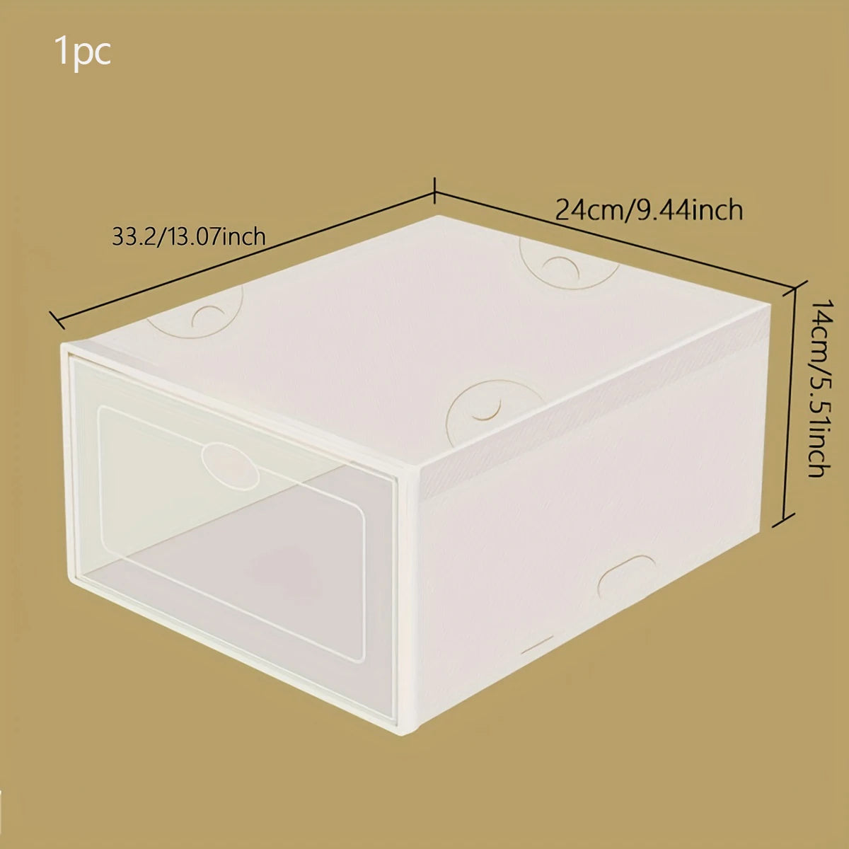 1pc/3pcs/5pcs Shoe box transparent plastic stackable shoe box storage box suitable for shoe cabinet storage