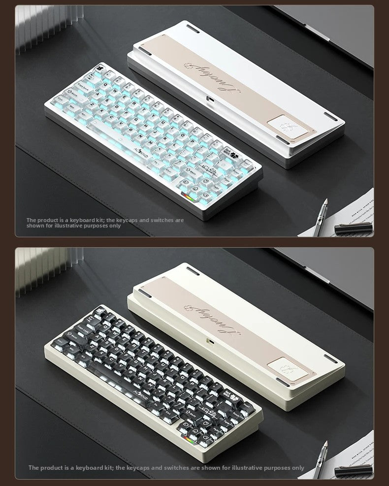 Weikav Lucky65 V3 3 Mode Mechanical Keyboard Kit Aluminum Wireless Gaming Keyboard 60% Bluetooth 2.4G RGB Hotswap PC Gamer Gifts