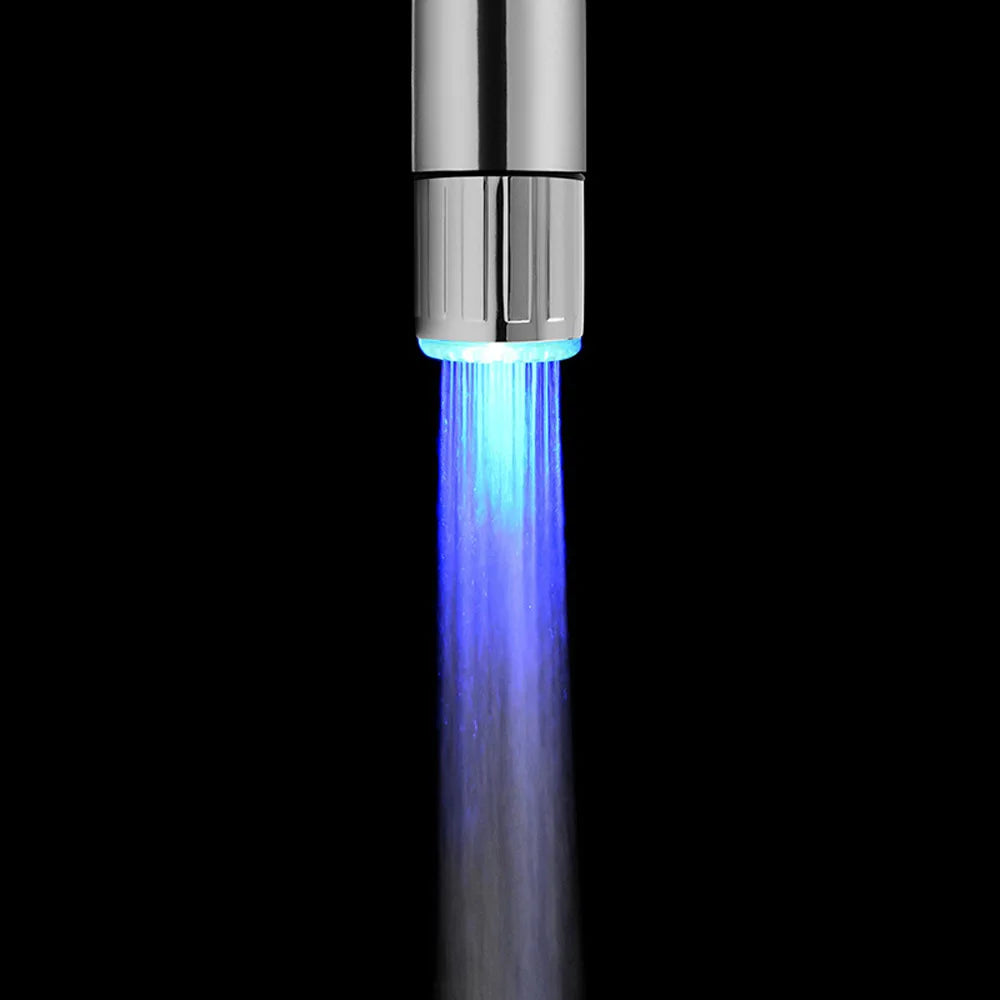 6PC/3PC/1PC Luminous Changing 7 Colors LED Faucet Color Light Changing Blinking Temperature Control Water Faucet