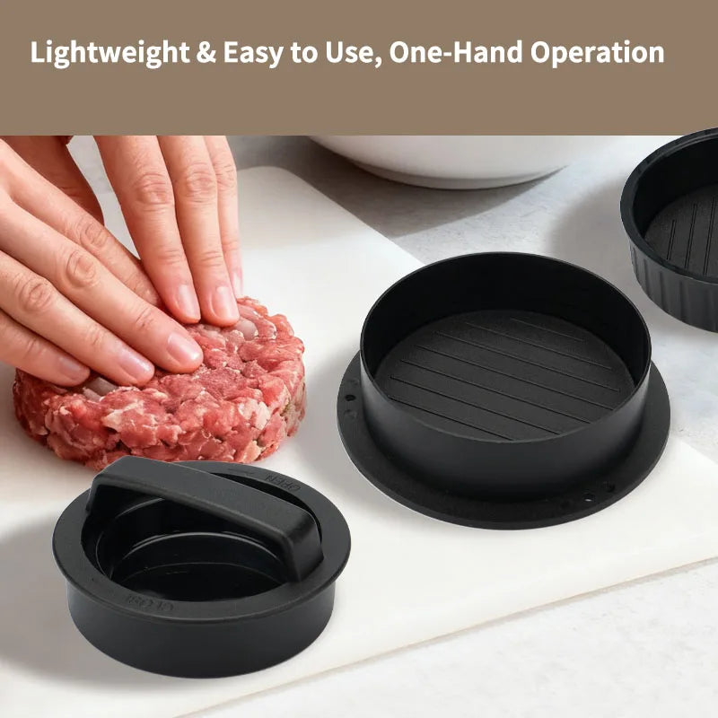 Round Hamburger Burger Press Beef Grill Food-Grade Hamburger Helper Meat Press Cutlets Patty Maker Mold Kitchen Gadgets