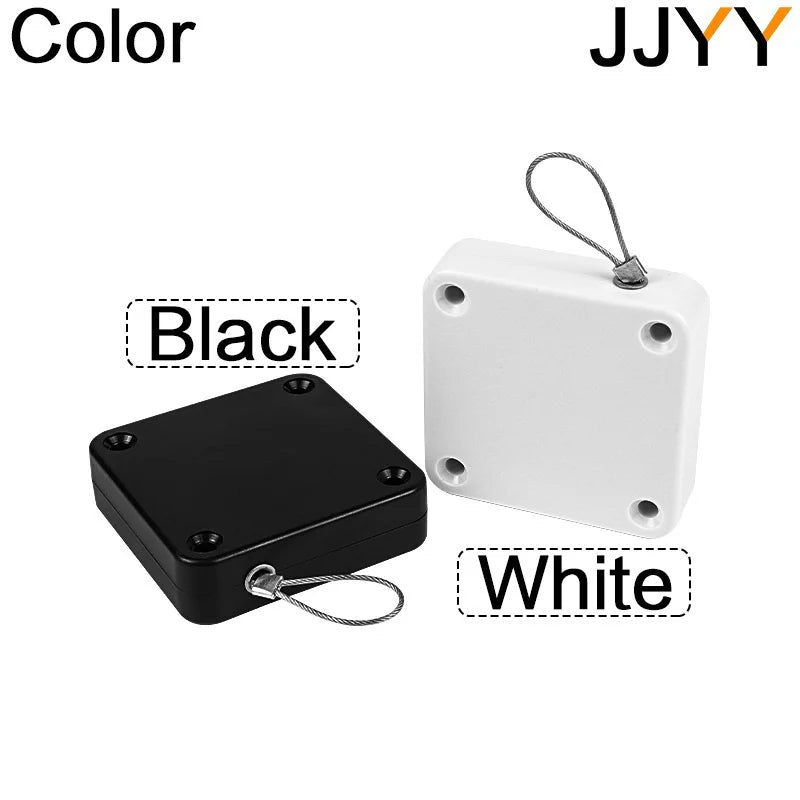 JJYY Punch Free door closer telescopic door device wooden door closed sliding door wire pull rope automatic door closing artifac