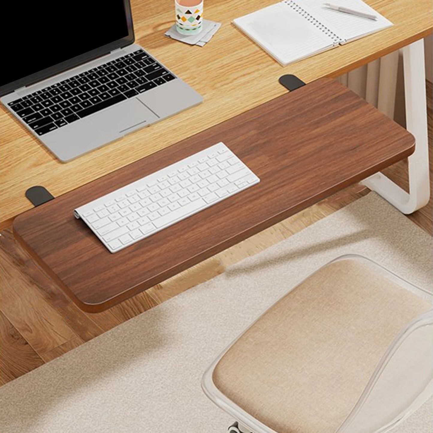 Desk Extender Shelf Board Home Office Foldable Multifunctional Extension Attachment 50x20cm Sturdy Support widening Board