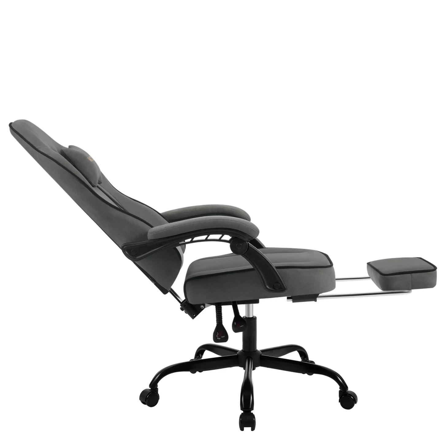 WOLTU Swivel Gamer Chair Gaming Chair Ergonomic Office Computer Chair with Lumbar Cushion Pillow Footrest