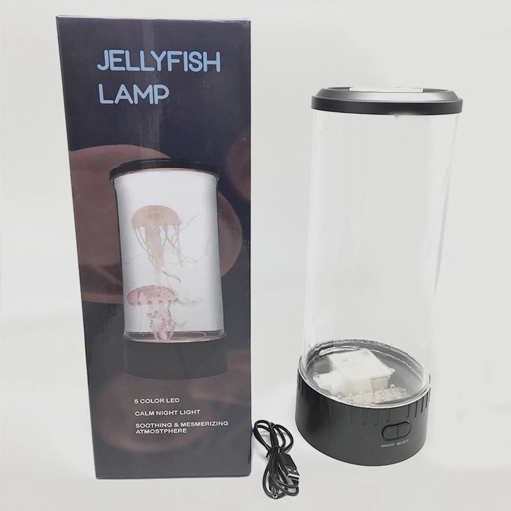 Fantasy Jellyfish Lamp 5V USB Power Color Changing Jellyfish Tank Aquarium Led Lamp Relaxing Mood Night Light Bedside Lantern