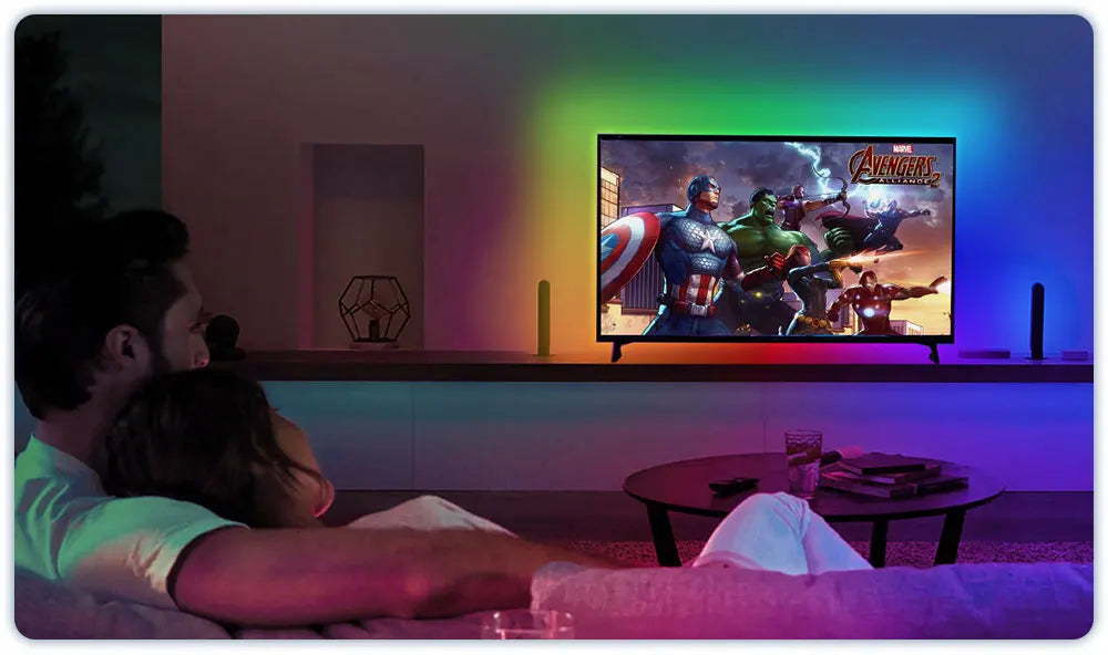 colorRGB, LED Strip Lights, for TV PC Laptop USB Power LED Strip light RGB5050  Led Backlight with APP Control