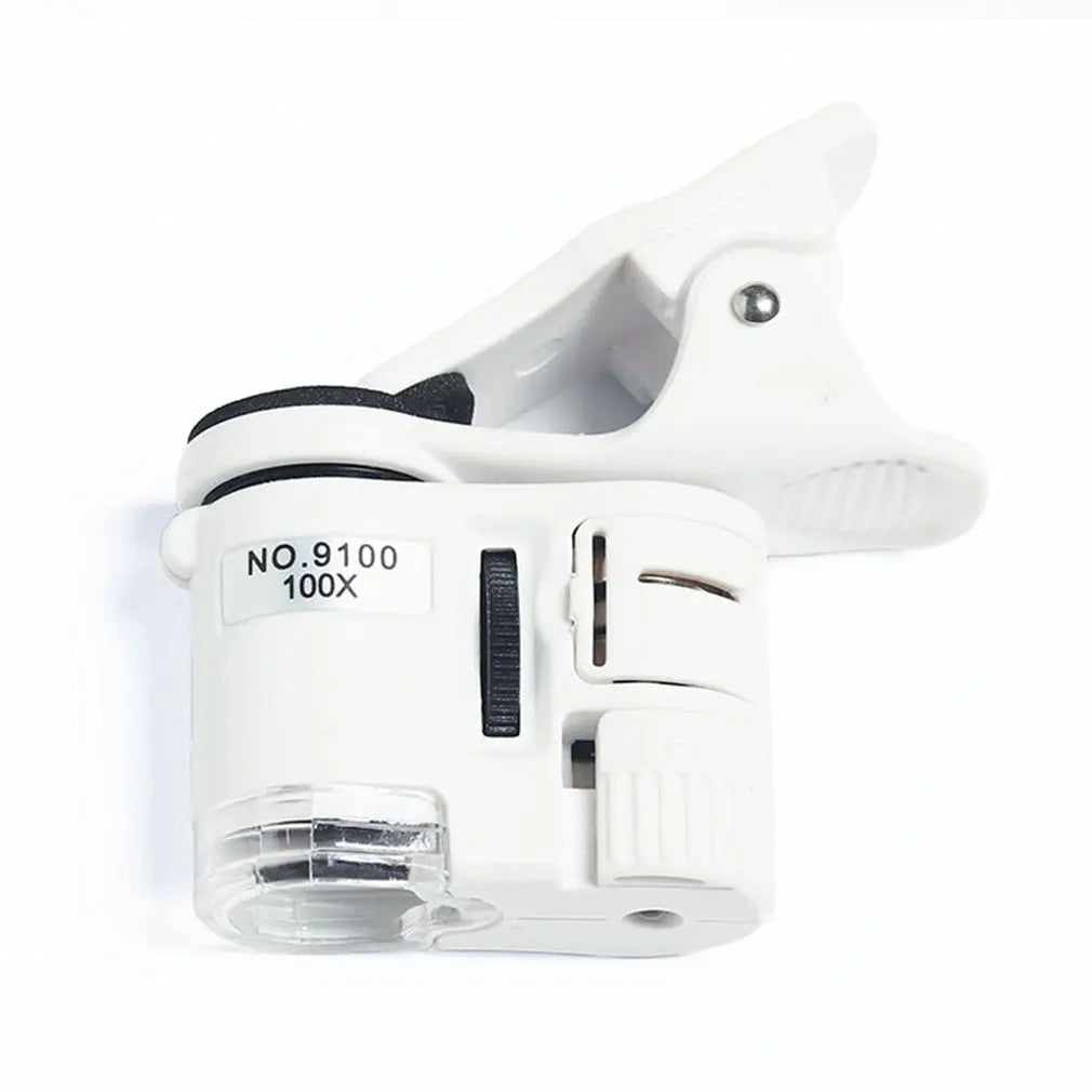 Magnifier 100X Mini Microscope Mobile Phone High-Definition Antique Jewelry Jade Identification Anti-Counterfeiting