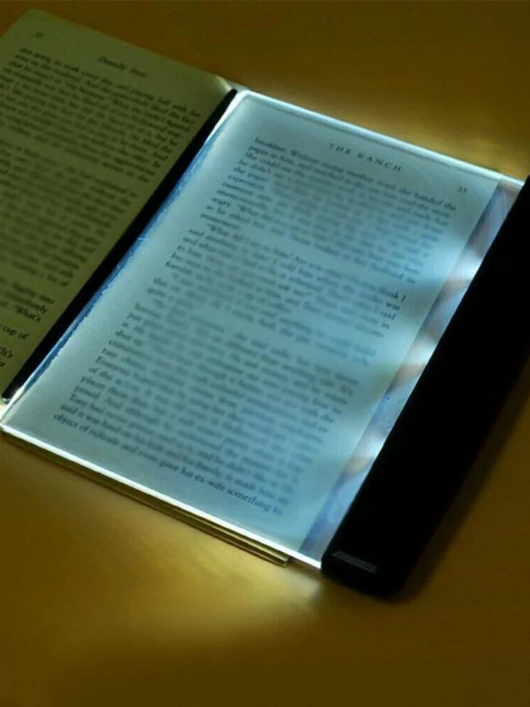 Book Lovers Reading Lamp Light LED Panel Night Wireless People Thinking Mind Creative Flat Plate Panel Eye protection with text