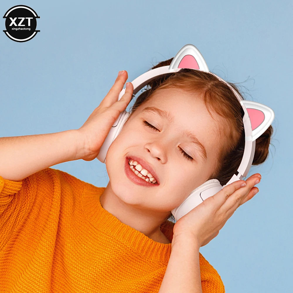 Cute Headphones Accessories Cat Ear Suitable for Headphone Gaming Headsets Attachment Stereo Headset Decoration