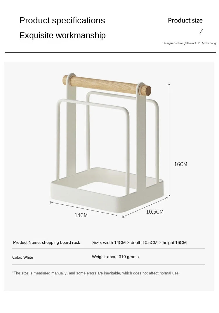 Kitchen Organizer, Punch - free, Multifunction, Cutting Board Holder Rack, Kitchen Storage, Rag Dish Rack Holder Shelf, Home