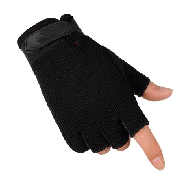Summer Motorcycle Sport Gloves Fishing Light Breathable Camping Cycling Nonslip Fingerless Sport Women Men's Gloves
