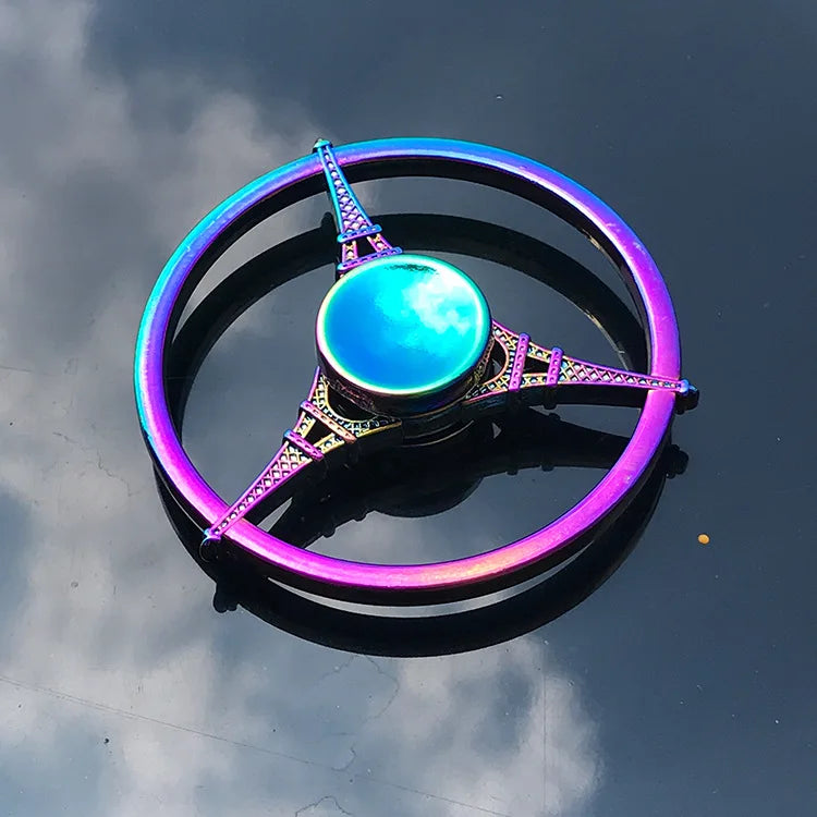 1 Pieces Tri Spinner Model 60-65MM Finger Spinner Anxiety Relief Stress Finger Gyro R188 Bearing Spider Metal Hand Spinner