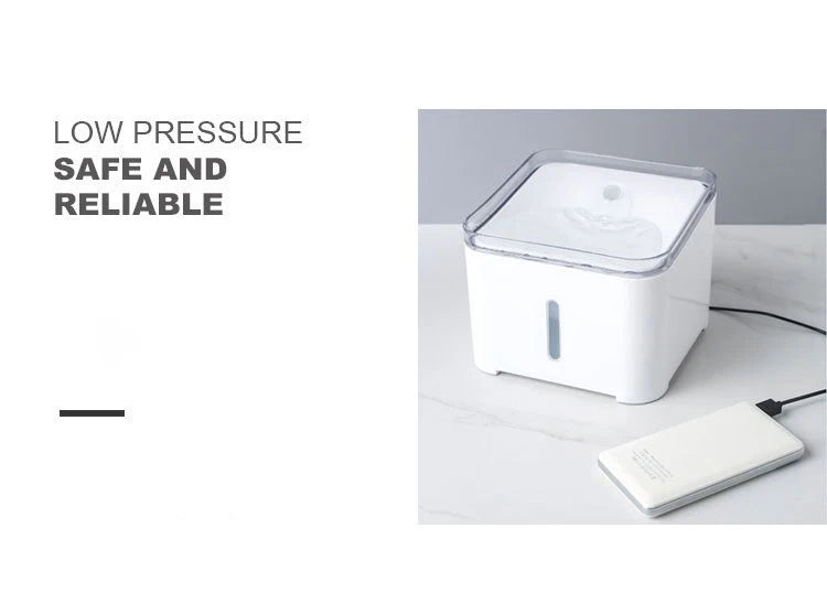 2L Pet Cat Automatic Water Fountain Feeder With LED Electric Dog Drinking Bowl Feeders Drink Filter Water Purifier Drinker