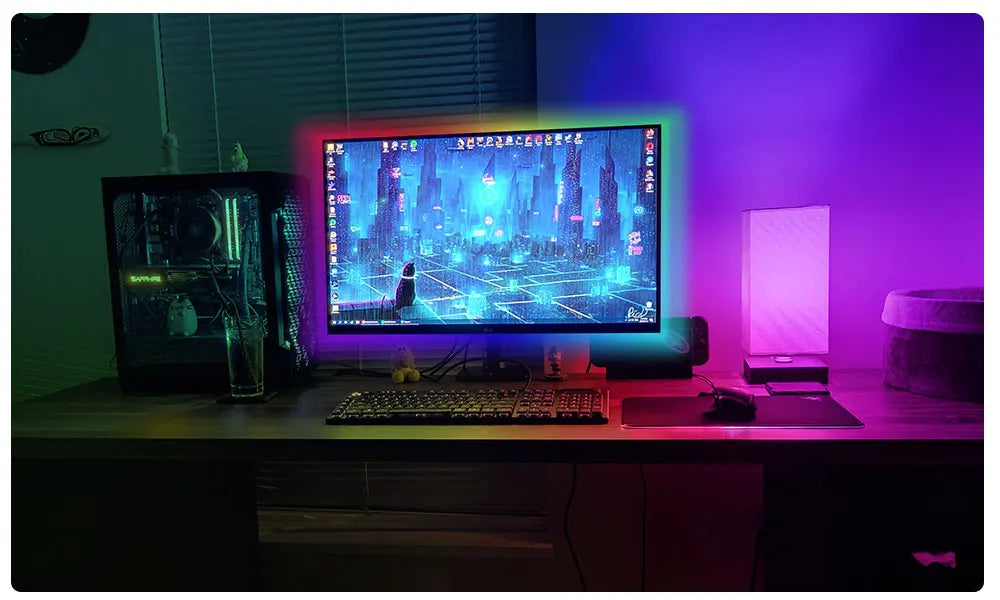 colorRGB, LED Strip Lights, for TV PC Laptop USB Power LED Strip light RGB5050  Led Backlight with APP Control