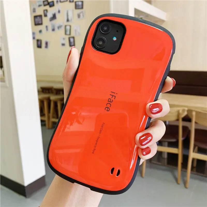 iFace Case For iPhone 17 Pro Max 17 Air 17Pro Classic Smooth Glossy Armor Shockproof Luxury Back Hard Plastic Silicone Cover
