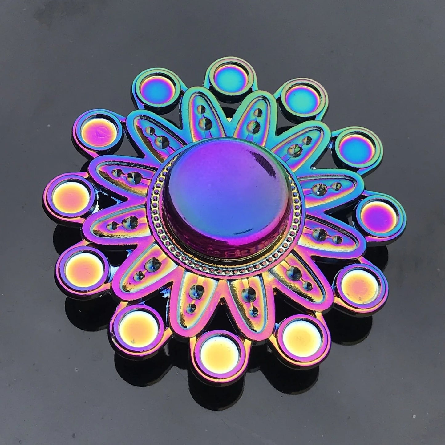 1 Pieces Tri Spinner Model 60-65MM Finger Spinner Anxiety Relief Stress Finger Gyro R188 Bearing Spider Metal Hand Spinner