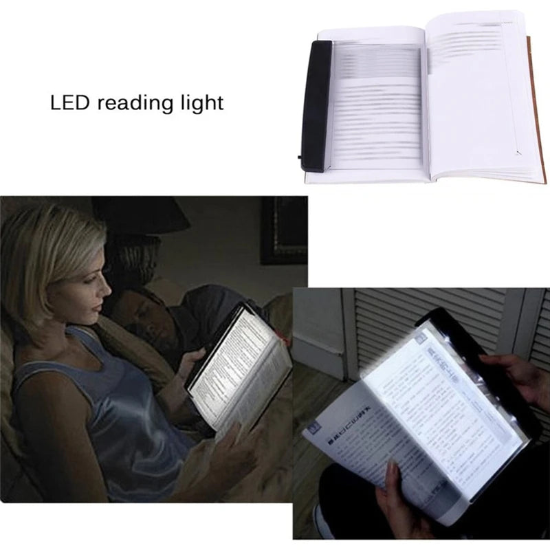 Book Lovers Reading Lamp Light LED Panel Night Wireless People Thinking Mind Creative Flat Plate Panel Eye protection with text