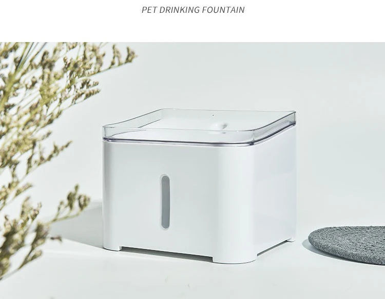 2L Pet Cat Automatic Water Fountain Feeder With LED Electric Dog Drinking Bowl Feeders Drink Filter Water Purifier Drinker