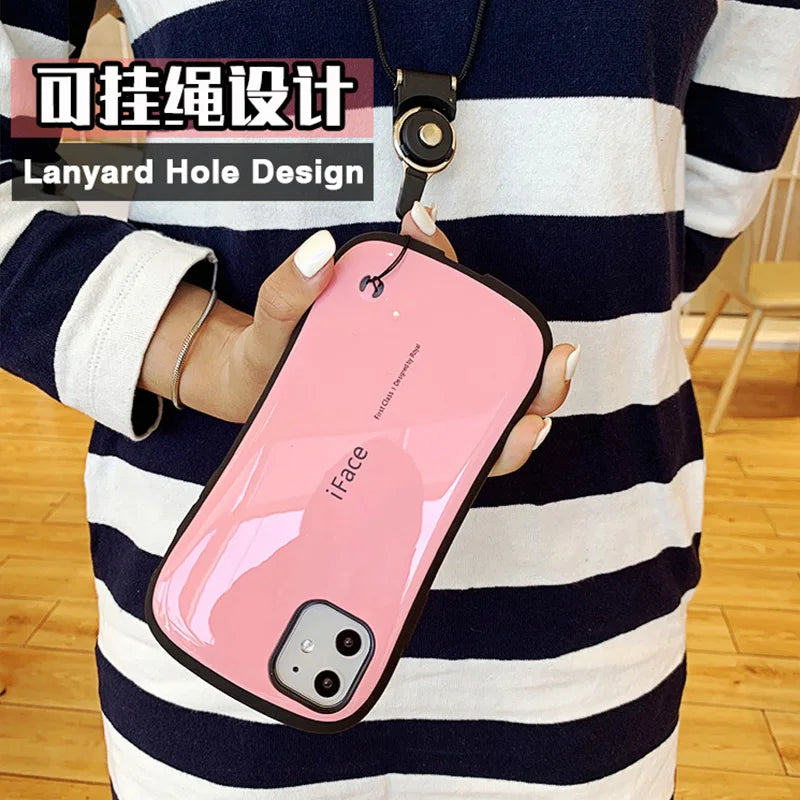 Case For iPhone 17 Pro Max 16 Plus 17 Air iFace Classic Smooth Glossy Armor Shockproof Luxury Back Plastic Silicon Cover Coque