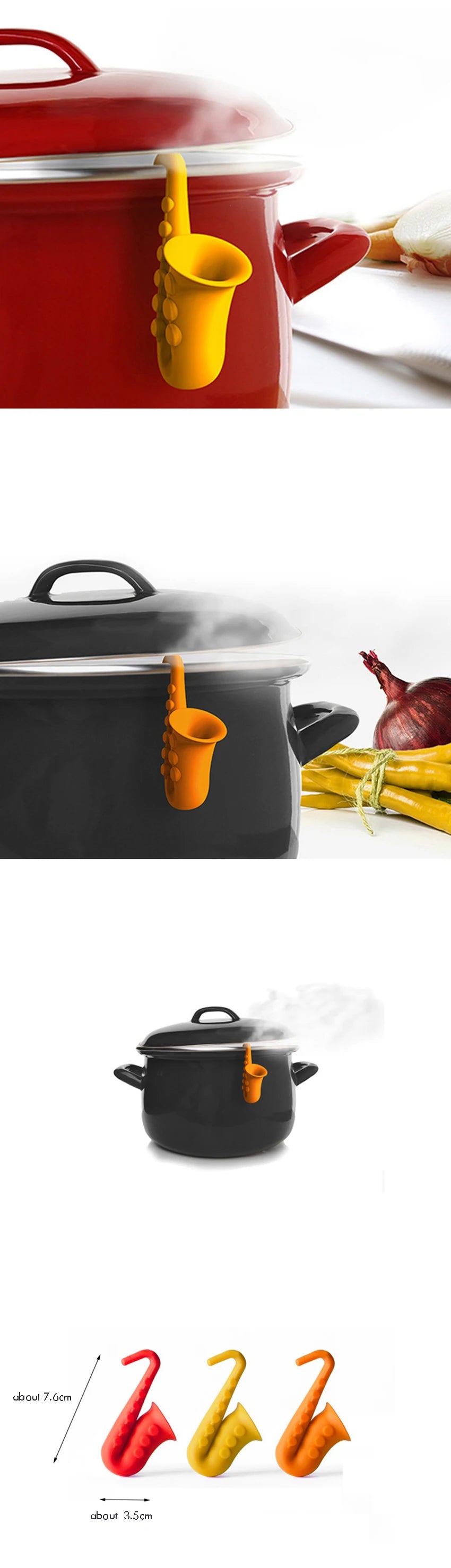 Silicone Pot Lid Anti-spill Rack Anti-Overflow Stopper Pot Cover Lifter Holder Kitchen Tool Gadget Кухонная утварь