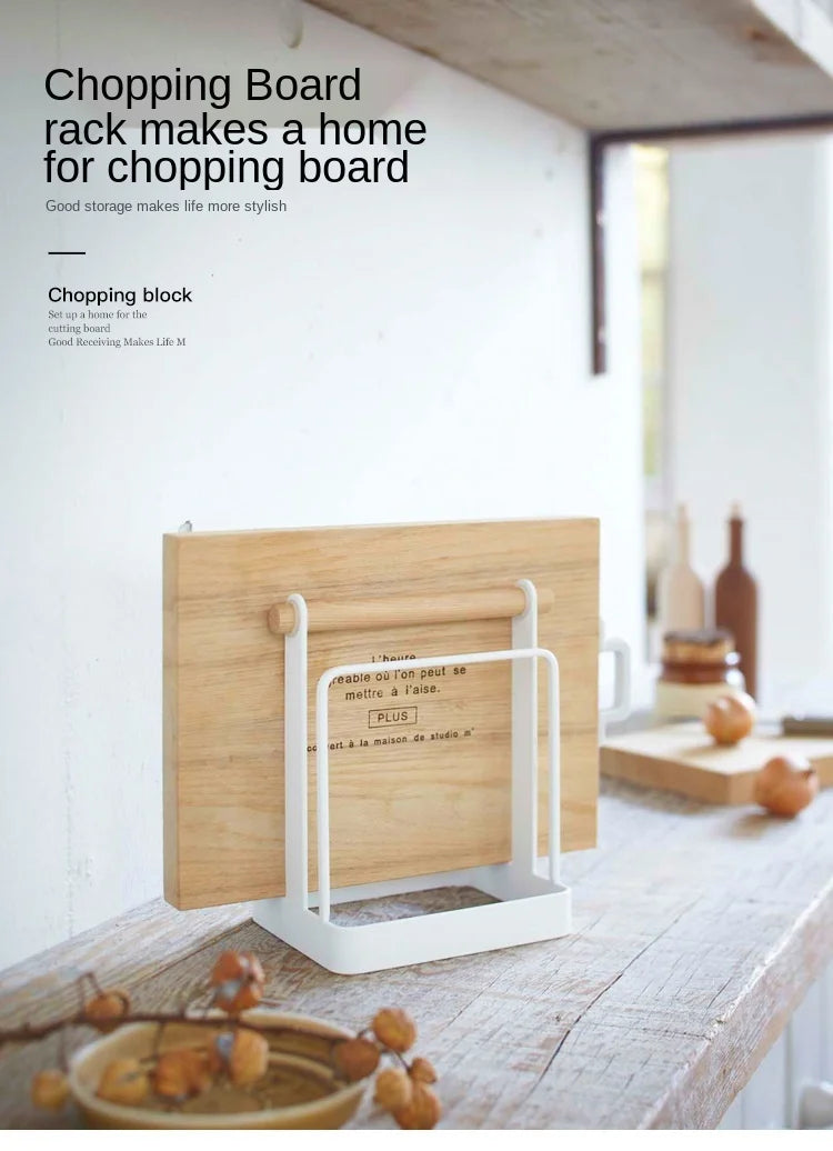 Kitchen Organizer, Punch - free, Multifunction, Cutting Board Holder Rack, Kitchen Storage, Rag Dish Rack Holder Shelf, Home