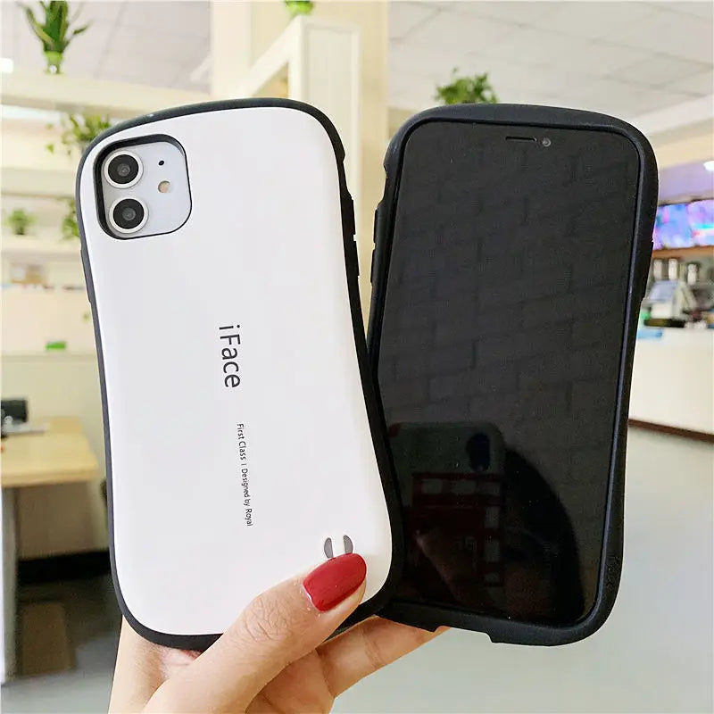 Case For iPhone 17 Pro Max 16 Plus 17 Air iFace Classic Smooth Glossy Armor Shockproof Luxury Back Plastic Silicon Cover Coque