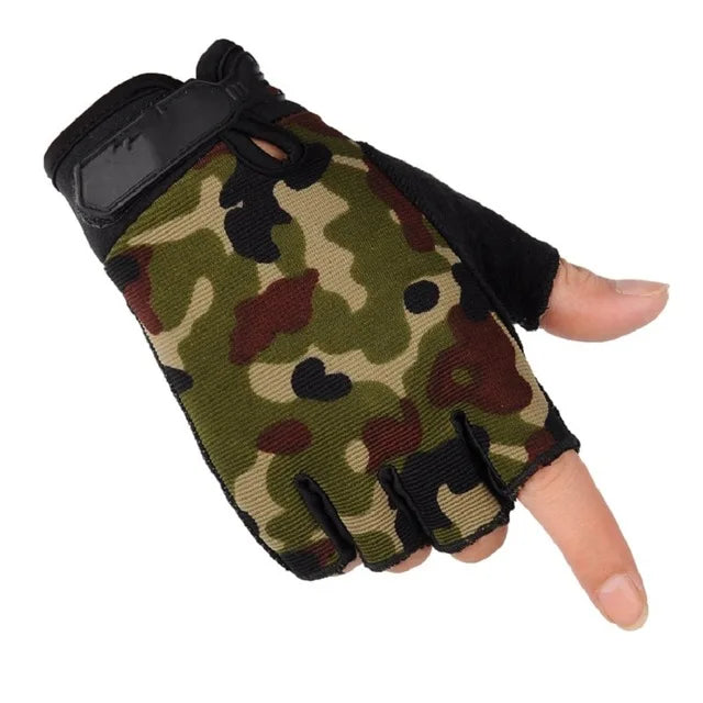 Summer Motorcycle Sport Gloves Fishing Light Breathable Camping Cycling Nonslip Fingerless Sport Women Men's Gloves