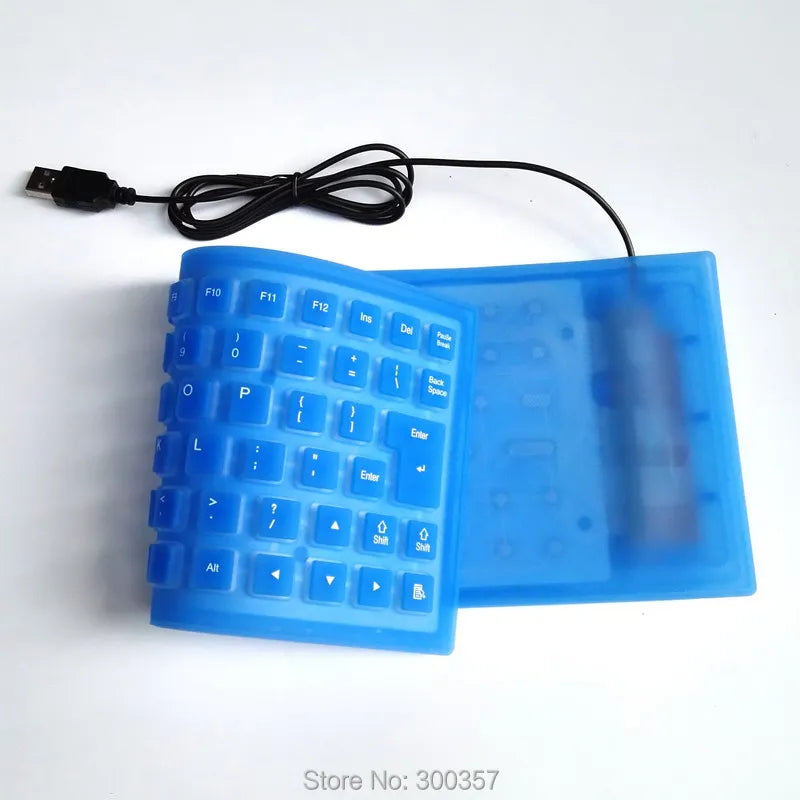 New Silicone Flexible 85 Keys Mini USB portable Waterproof Keyboard For PC/Laptop