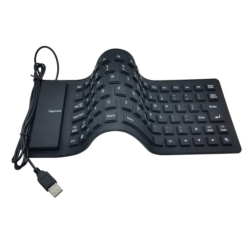 New Silicone Flexible 85 Keys Mini USB portable Waterproof Keyboard For PC/Laptop