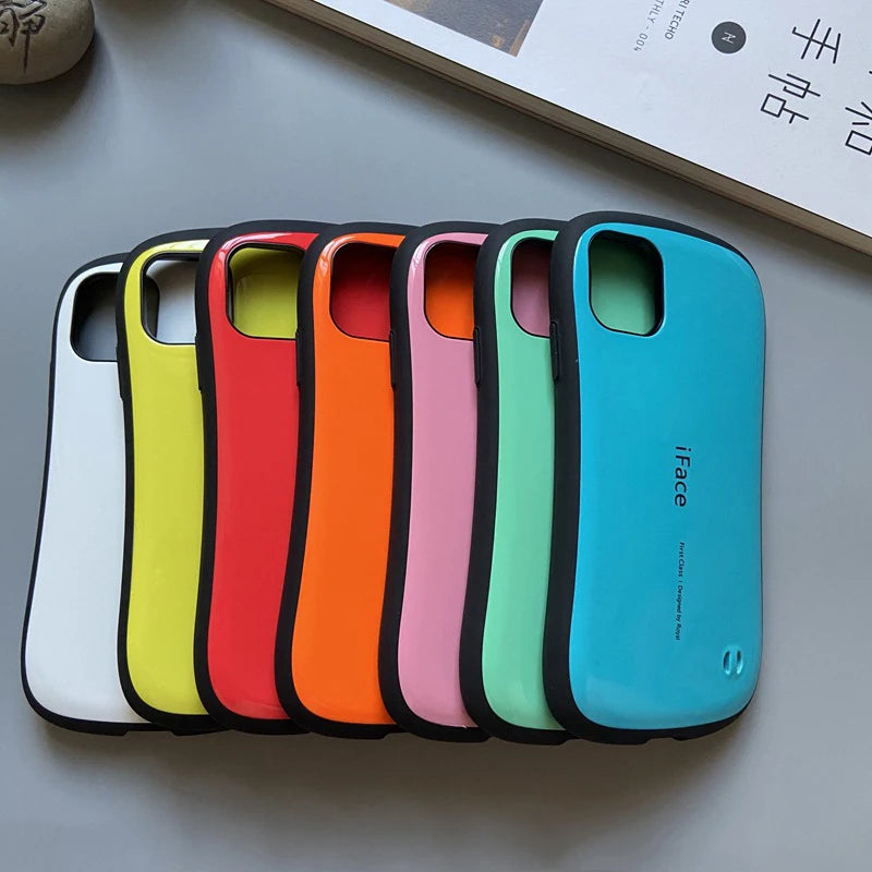 Case For iPhone 17 Pro Max 16 Plus 17 Air iFace Classic Smooth Glossy Armor Shockproof Luxury Back Plastic Silicon Cover Coque