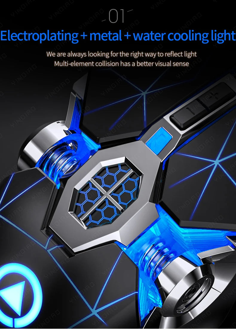 Ergonomic Wired Gaming Mouse RGB Mute Mouse LED Backlit 3200dpi 6 Button USB Mechanical Mause for PC Laptop Computer Gamer