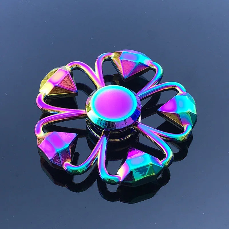 1 Pieces Tri Spinner Model 60-65MM Finger Spinner Anxiety Relief Stress Finger Gyro R188 Bearing Spider Metal Hand Spinner