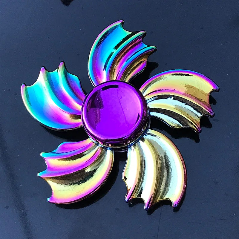 1 Pieces Tri Spinner Model 60-65MM Finger Spinner Anxiety Relief Stress Finger Gyro R188 Bearing Spider Metal Hand Spinner