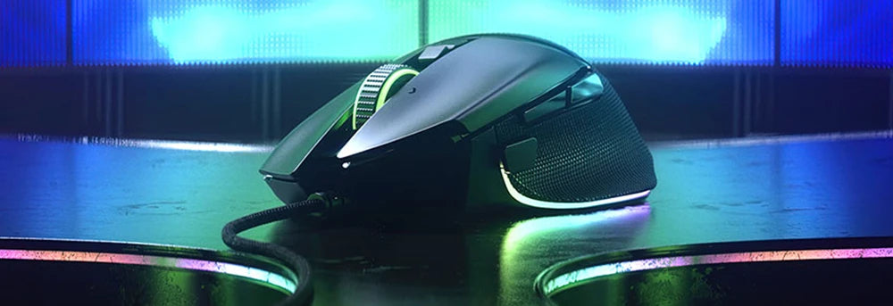Razer Basilisk V3 Customizable Ergonomic Gaming Mous Chroma RGB Lighting - 26K DPI Optical Sensor - 11 Programmable Buttons