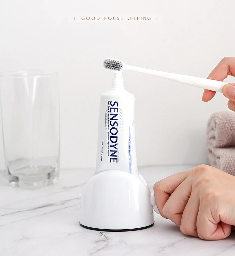 WIKHOSTAR Bathroom Accessories Set Rolling Toothpaste Squeezer Tube Toothpaste Dispenser Cleanser Squeezer Toothpaste Holder