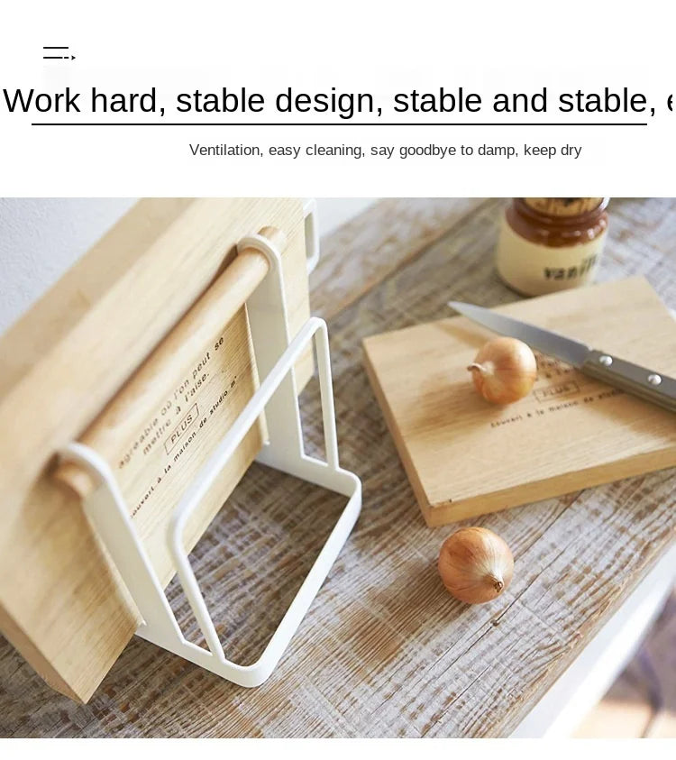 Kitchen Organizer, Punch - free, Multifunction, Cutting Board Holder Rack, Kitchen Storage, Rag Dish Rack Holder Shelf, Home