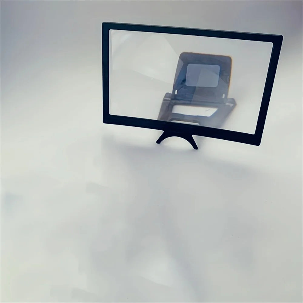 12 Inch/Phone Screen 3D HD Magnifier Movie Video Amplifier Holder Enlarger Screen Smart Phone Magnifying Curved Screen