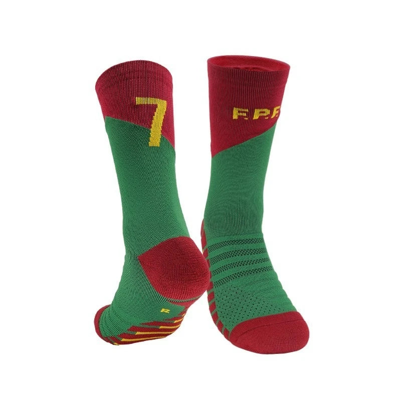 Football Socks For Football Stars Men's Special Anti Slip Thick Towel Bottom Midsole Practical Sweat Absorbing Sports