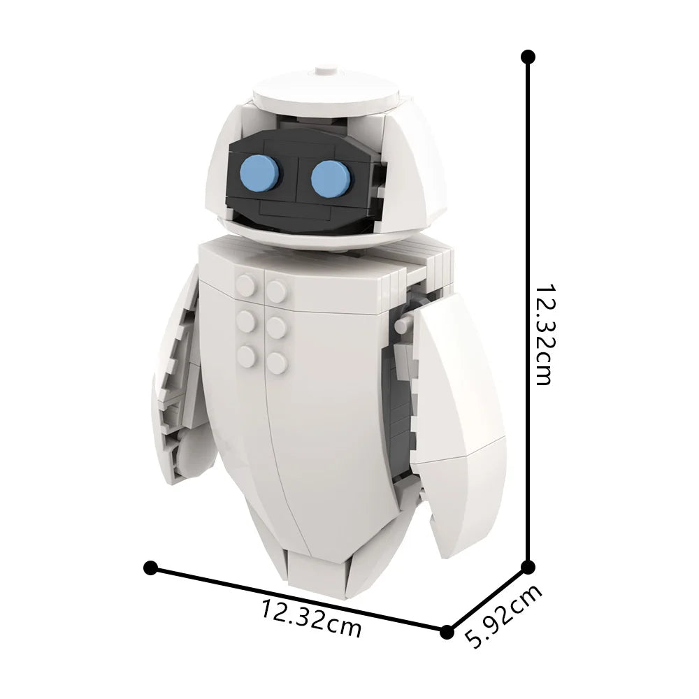 152PCS MOC Building Blocks Robot Model - Walle Eva Eve Desktop Decor Assembly Toys for Kids Gift